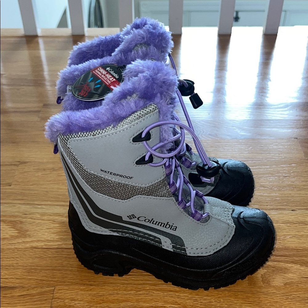 Columbia Gray and Purple Waterproof Boots